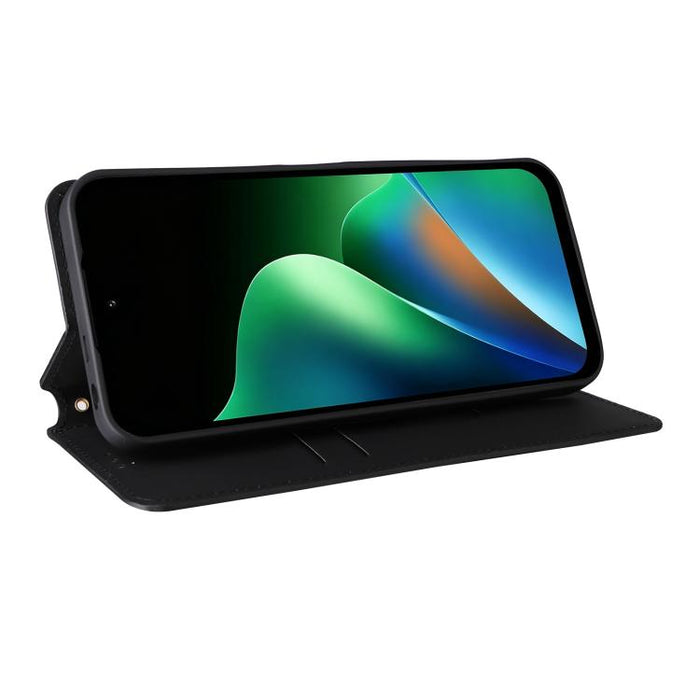 Funda de cuero plegable con textura de cuadrícula cúbica para teléfono, For Redmi Note 17 5G / 4G Global / 5G India 169.7mm, For Redmi 17C 5G, For Redmi Note 17 Pro+ 5G Global 163.4mm, For Redmi 17 5G / 4G Global 170mm, For Redmi 17C 4G / 14C / 14R / A...