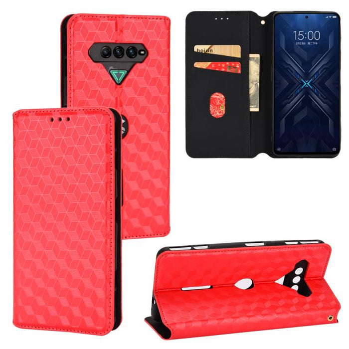 Funda de cuero plegable con textura de cuadrícula cúbica para teléfono, For Xiaomi 14, For Xiaomi Poco M6 Pro 5G / Redmi 12 5G, For Xiaomi 13T 5G / 13T Pro 5G, For Xiaomi Poco F5 5G / Redmi Note 12 Turbo 5G, For Xiaomi Poco F5 Pro 5G, For Xiaomi 13 Ult...