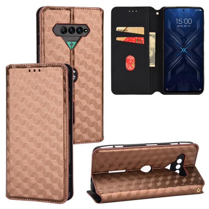 Funda de cuero plegable con textura de cuadrícula cúbica para teléfono, For Xiaomi 14, For Xiaomi Poco M6 Pro 5G / Redmi 12 5G, For Xiaomi 13T 5G / 13T Pro 5G, For Xiaomi Poco F5 5G / Redmi Note 12 Turbo 5G, For Xiaomi Poco F5 Pro 5G, For Xiaomi 13 Ult...
