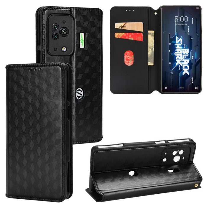 Funda de cuero plegable con textura de cuadrícula cúbica para teléfono, For Xiaomi 14, For Xiaomi Poco M6 Pro 5G / Redmi 12 5G, For Xiaomi 13T 5G / 13T Pro 5G, For Xiaomi Poco F5 5G / Redmi Note 12 Turbo 5G, For Xiaomi Poco F5 Pro 5G, For Xiaomi 13 Ult...