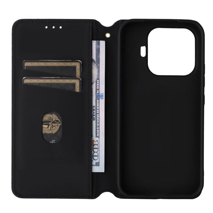 Funda de cuero plegable con textura de cuadrícula cúbica para teléfono, For Xiaomi 17T Pro 5G, For Xiaomi 17T 5G, For Xiaomi Poco M7 4G 171mm, For Xiaomi Poco F7 Pro / F7 Ultra, For Xiaomi 15 Ultra, For Xiaomi Poco X7 Pro 5G / Redmi Turbo 4 5G         ...