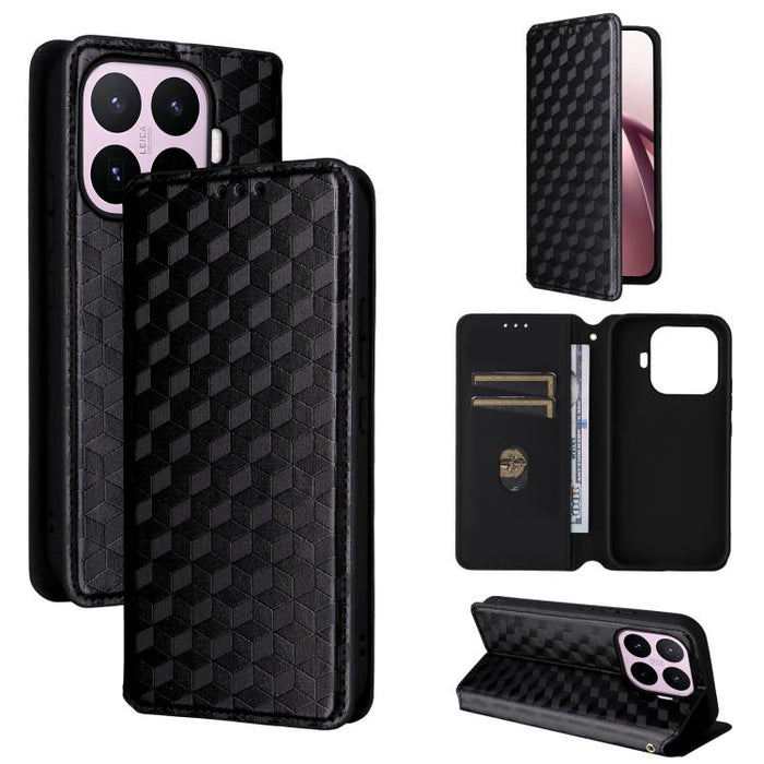 Funda de cuero plegable con textura de cuadrícula cúbica para teléfono, For Xiaomi 17T Pro 5G, For Xiaomi 17T 5G, For Xiaomi Poco M7 4G 171mm, For Xiaomi Poco F7 Pro / F7 Ultra, For Xiaomi 15 Ultra, For Xiaomi Poco X7 Pro 5G / Redmi Turbo 4 5G         ...