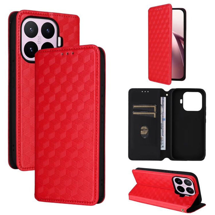 Funda de cuero plegable con textura de cuadrícula cúbica para teléfono, For Xiaomi 17T Pro 5G, For Xiaomi 17T 5G, For Xiaomi Poco M7 4G 171mm, For Xiaomi Poco F7 Pro / F7 Ultra, For Xiaomi 15 Ultra, For Xiaomi Poco X7 Pro 5G / Redmi Turbo 4 5G         ...