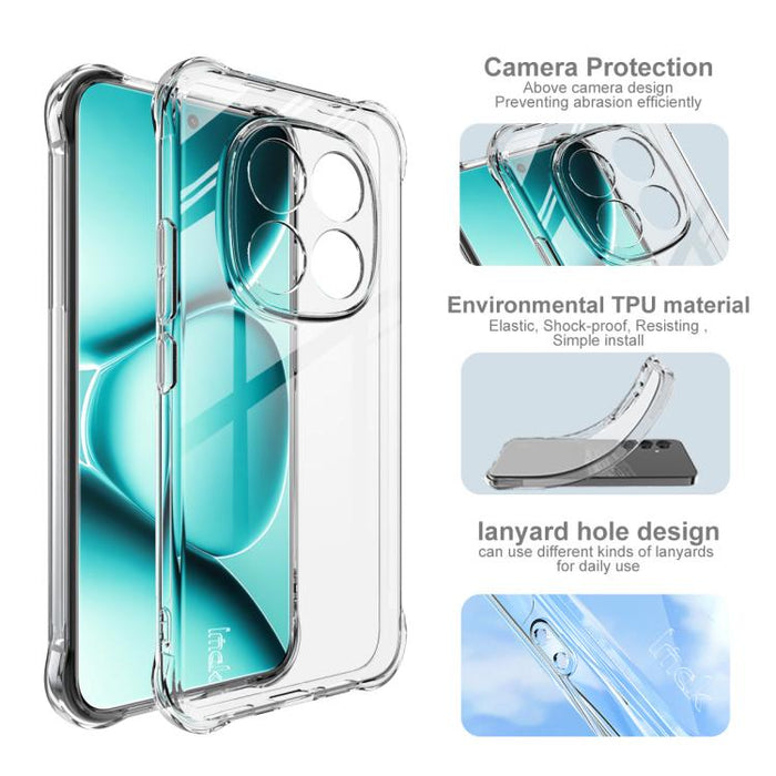 Funda para teléfono Imak a prueba de golpes con airbag de TPU, For Redmi Note 15 Pro+ 5G Global 163.3mm, For Redmi Note 15 5G Global 164mm, For Redmi Note 15 Pro 5G Global 163.6mm, For Redmi 15C 5G / 4G EU 173mm, For Redmi 15 5G Global / 15 4G SEA 169....