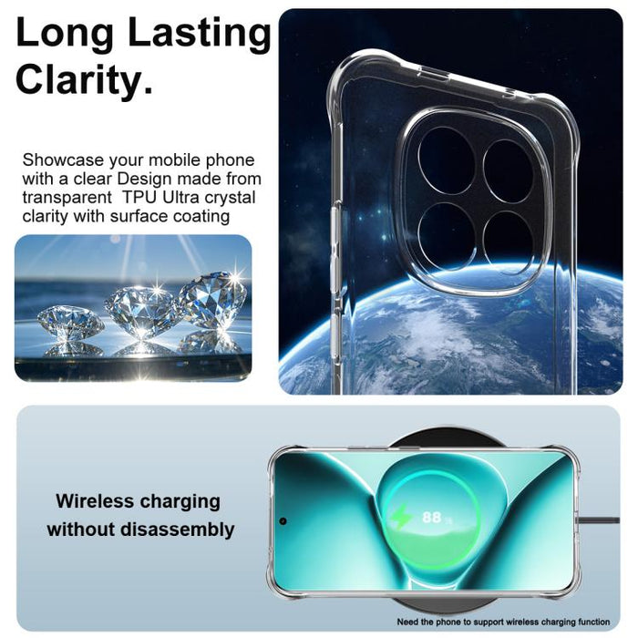 Funda para teléfono Imak a prueba de golpes con airbag de TPU, For Redmi Note 15 Pro+ 5G Global 163.3mm, For Redmi Note 15 5G Global 164mm, For Redmi Note 15 Pro 5G Global 163.6mm, For Redmi 15C 5G / 4G EU 173mm, For Redmi 15 5G Global / 15 4G SEA 169....