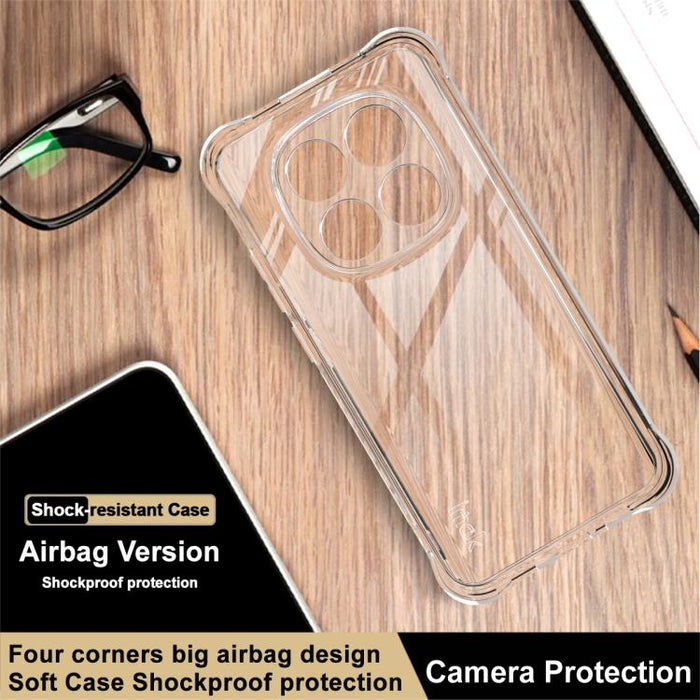 Funda para teléfono Imak a prueba de golpes con airbag de TPU, For Redmi Note 15 Pro+ 5G Global 163.3mm, For Redmi Note 15 5G Global 164mm, For Redmi Note 15 Pro 5G Global 163.6mm, For Redmi 15C 5G / 4G EU 173mm, For Redmi 15 5G Global / 15 4G SEA 169....