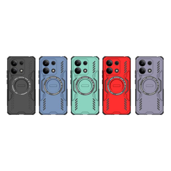 Funda para teléfono antigolpes con anillo magnético Butterfly Armor MagSafe, For Redmi Note 13 4G Global, For Redmi K70E 5G, For Redmi 13C 4G Global, For Redmi K70 5G, For Redmi Note 12 Pro 5G Global