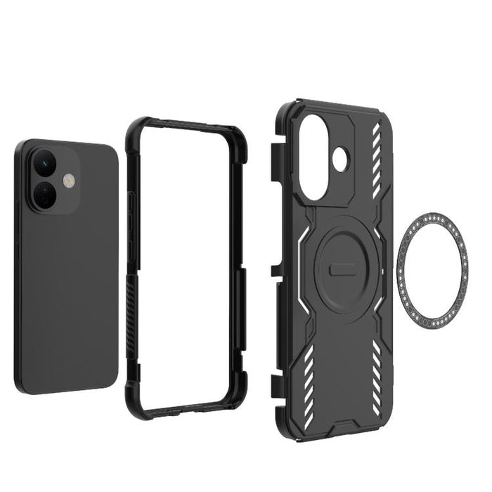 Funda para teléfono antigolpes con anillo magnético Butterfly Armor MagSafe, For Redmi Turbo 5 Max / Poco X8 Pro Max, For Redmi Turbo 5 5G / Poco X8 Pro 5G, For Redmi Note 15 Pro+ 5G Global 163.3mm, For Redmi Note 15 5G Global 164mm                    ...