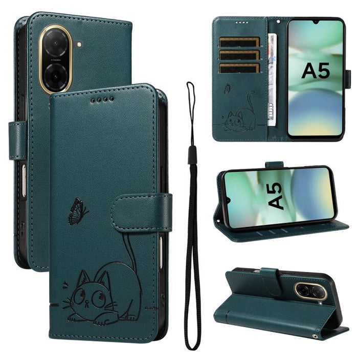 Adorable funda de cuero para teléfono con estampado de gato en relieve., For Redmi K90 Pro Max/Poco F8 Ultra, For Redmi K90/Poco F8 Pro, For Redmi 15C 5G/4G EU 173mm/Poco C85 5G, For Redmi 15 5G Global / 15 4G SEA 169.5mm, For Redmi 15 5G / 4G EU 171mm...