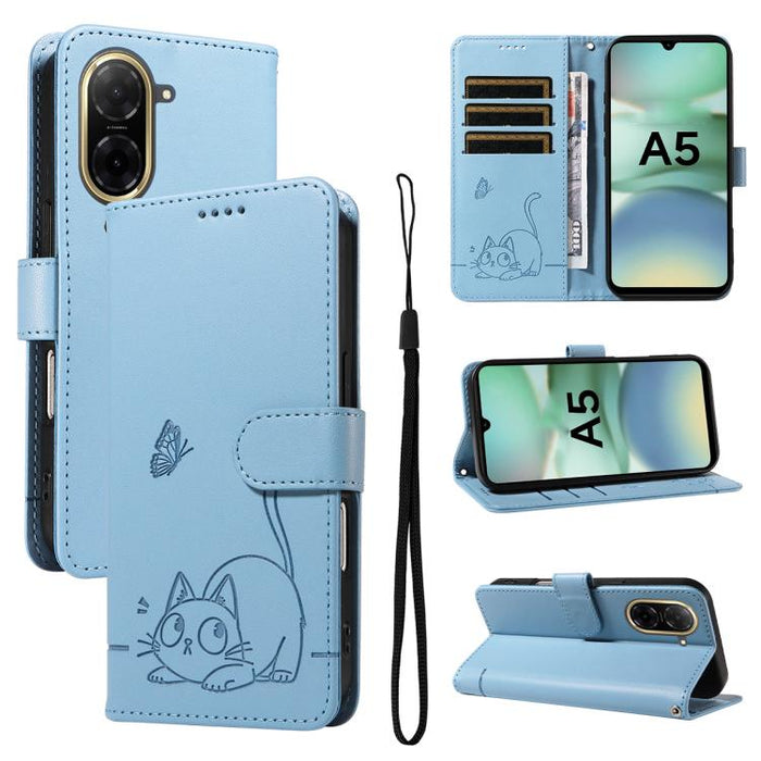 Adorable funda de cuero para teléfono con estampado de gato en relieve., For Redmi K90 Pro Max/Poco F8 Ultra, For Redmi K90/Poco F8 Pro, For Redmi 15C 5G/4G EU 173mm/Poco C85 5G, For Redmi 15 5G Global / 15 4G SEA 169.5mm, For Redmi 15 5G / 4G EU 171mm...