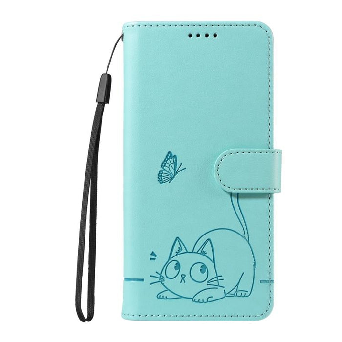 Adorable funda de cuero para teléfono con estampado de gato en relieve., For Redmi K90 Pro Max/Poco F8 Ultra, For Redmi K90/Poco F8 Pro, For Redmi 15C 5G/4G EU 173mm/Poco C85 5G, For Redmi 15 5G Global / 15 4G SEA 169.5mm, For Redmi 15 5G / 4G EU 171mm...