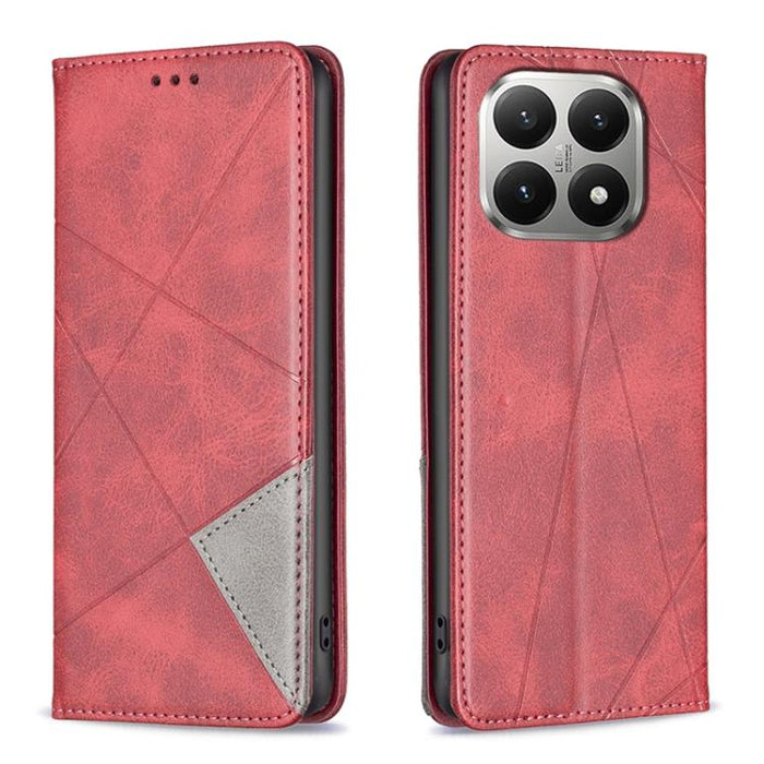 Funda magnética de cuero con textura de rombo, For Xiaomi 17T Pro 5G, For Xiaomi 17T 5G, For Xiaomi Poco M7 4G 169mm, For Xiaomi 15T Pro, For Xiaomi 15T 5G, For Xiaomi Poco C71, For Xiaomi Poco F7 Pro / F7 Ultra