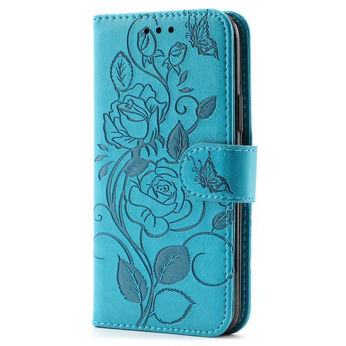 Funda de teléfono de piel con relieve de mariposa rosa, For iPhone 17e / 16e, For iPhone 17 Pro Max, For iPhone 17 Pro, For iPhone 17, For iPhone Air