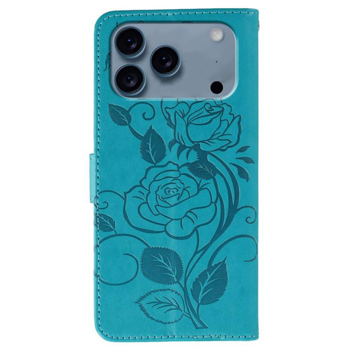 Funda de teléfono de piel con relieve de mariposa rosa, For iPhone 17e / 16e, For iPhone 17 Pro Max, For iPhone 17 Pro, For iPhone 17, For iPhone Air