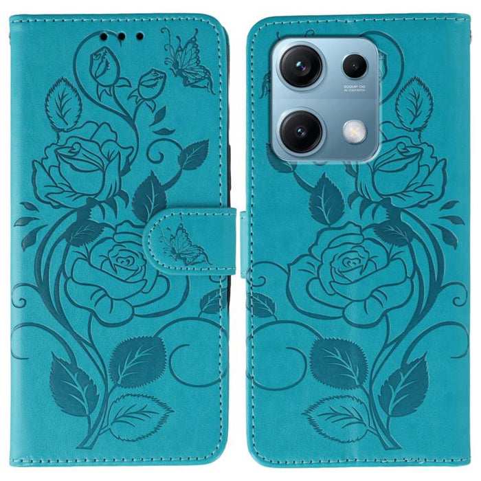 Funda de teléfono de piel con relieve de mariposa rosa, For Redmi A5 4G 171.7mm, For Redmi Note 14S 4G Global, For Redmi Note 14 Pro 4G Global, For Redmi Note 14 4G 163.25mm Global, For Redmi Note 14 Pro+ 5G