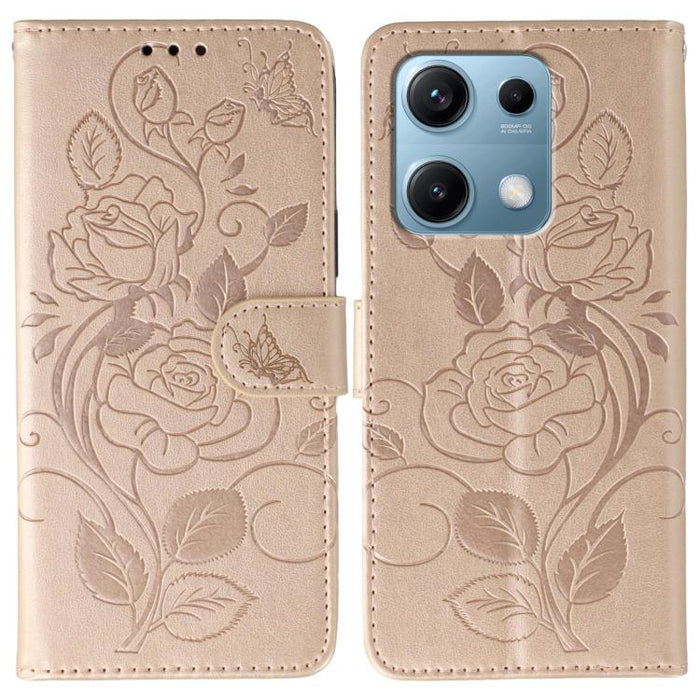 Funda de teléfono de piel con relieve de mariposa rosa, For Redmi A5 4G 171.7mm, For Redmi Note 14S 4G Global, For Redmi Note 14 Pro 4G Global, For Redmi Note 14 4G 163.25mm Global, For Redmi Note 14 Pro+ 5G