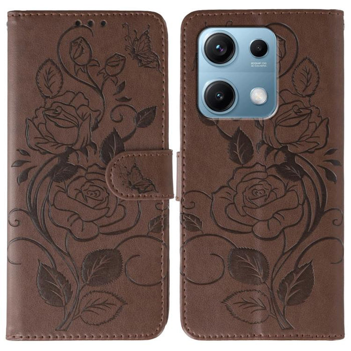 Funda de teléfono de piel con relieve de mariposa rosa, For Redmi A5 4G 171.7mm, For Redmi Note 14S 4G Global, For Redmi Note 14 Pro 4G Global, For Redmi Note 14 4G 163.25mm Global, For Redmi Note 14 Pro+ 5G