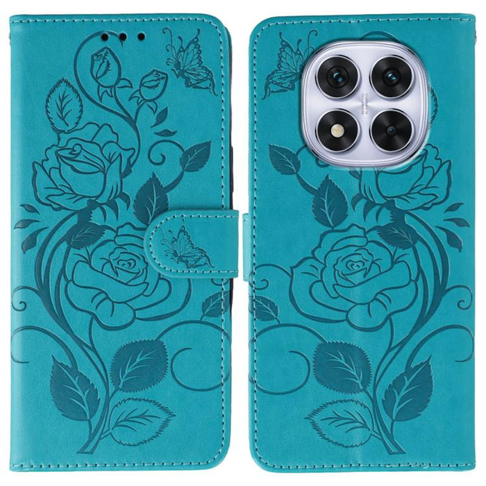 Funda de teléfono de piel con relieve de mariposa rosa, For Redmi A5 4G 171.7mm, For Redmi Note 14S 4G Global, For Redmi Note 14 Pro 4G Global, For Redmi Note 14 4G 163.25mm Global, For Redmi Note 14 Pro+ 5G