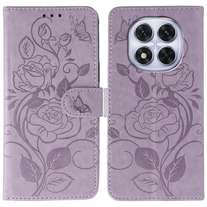 Funda de teléfono de piel con relieve de mariposa rosa, For Redmi A5 4G 171.7mm, For Redmi Note 14S 4G Global, For Redmi Note 14 Pro 4G Global, For Redmi Note 14 4G 163.25mm Global, For Redmi Note 14 Pro+ 5G