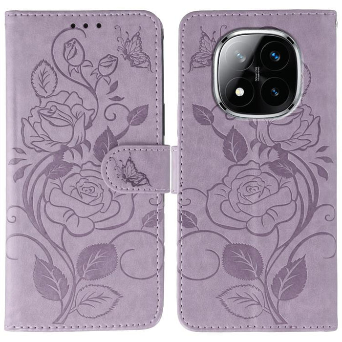 Funda de teléfono de piel con relieve de mariposa rosa, For Redmi A5 4G 171.7mm, For Redmi Note 14S 4G Global, For Redmi Note 14 Pro 4G Global, For Redmi Note 14 4G 163.25mm Global, For Redmi Note 14 Pro+ 5G
