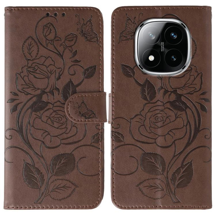 Funda de teléfono de piel con relieve de mariposa rosa, For Redmi A5 4G 171.7mm, For Redmi Note 14S 4G Global, For Redmi Note 14 Pro 4G Global, For Redmi Note 14 4G 163.25mm Global, For Redmi Note 14 Pro+ 5G