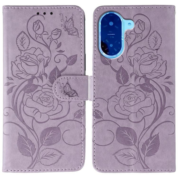 Funda de teléfono de piel con relieve de mariposa rosa, For Redmi A5 4G 171.7mm, For Redmi Note 14S 4G Global, For Redmi Note 14 Pro 4G Global, For Redmi Note 14 4G 163.25mm Global, For Redmi Note 14 Pro+ 5G