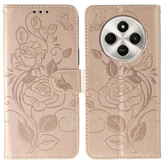 Funda de teléfono de piel con relieve de mariposa rosa, For Redmi 15C 5G / 4G EU 173mm, For Redmi 15 5G Global / 15 4G SEA, For Redmi 15 5G / 4G EU 171mm, For Redmi 15C 5G / 4G Global 171mm, For Redmi Turbo 4 Pro 5G / Poco F7                           ...
