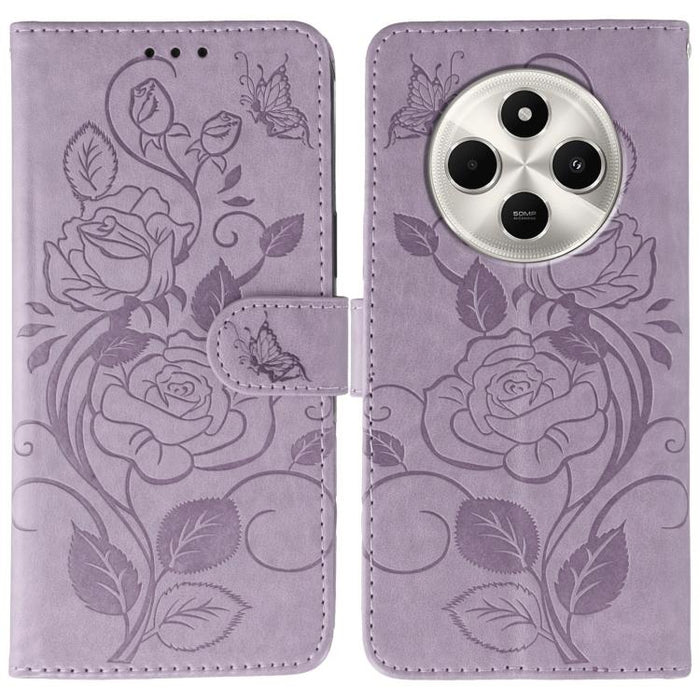 Funda de teléfono de piel con relieve de mariposa rosa, For Redmi 15C 5G / 4G EU 173mm, For Redmi 15 5G Global / 15 4G SEA, For Redmi 15 5G / 4G EU 171mm, For Redmi 15C 5G / 4G Global 171mm, For Redmi Turbo 4 Pro 5G / Poco F7                           ...