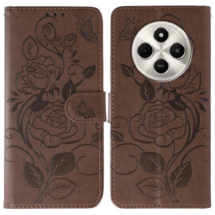 Funda de teléfono de piel con relieve de mariposa rosa, For Redmi 15C 5G / 4G EU 173mm, For Redmi 15 5G Global / 15 4G SEA, For Redmi 15 5G / 4G EU 171mm, For Redmi 15C 5G / 4G Global 171mm, For Redmi Turbo 4 Pro 5G / Poco F7                           ...