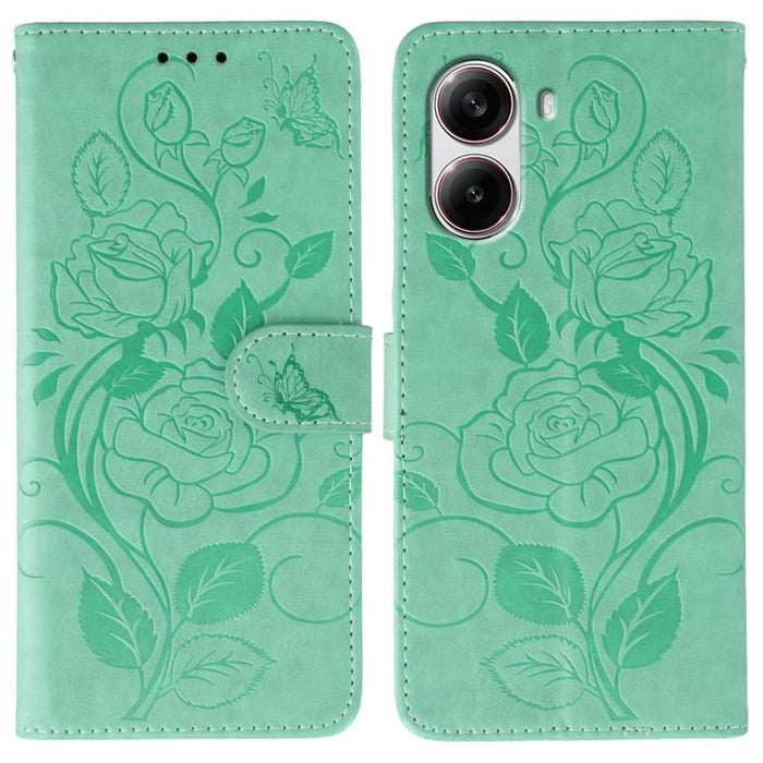 Funda de teléfono de piel con relieve de mariposa rosa, For Redmi 15C 5G / 4G EU 173mm, For Redmi 15 5G Global / 15 4G SEA, For Redmi 15 5G / 4G EU 171mm, For Redmi 15C 5G / 4G Global 171mm, For Redmi Turbo 4 Pro 5G / Poco F7                           ...