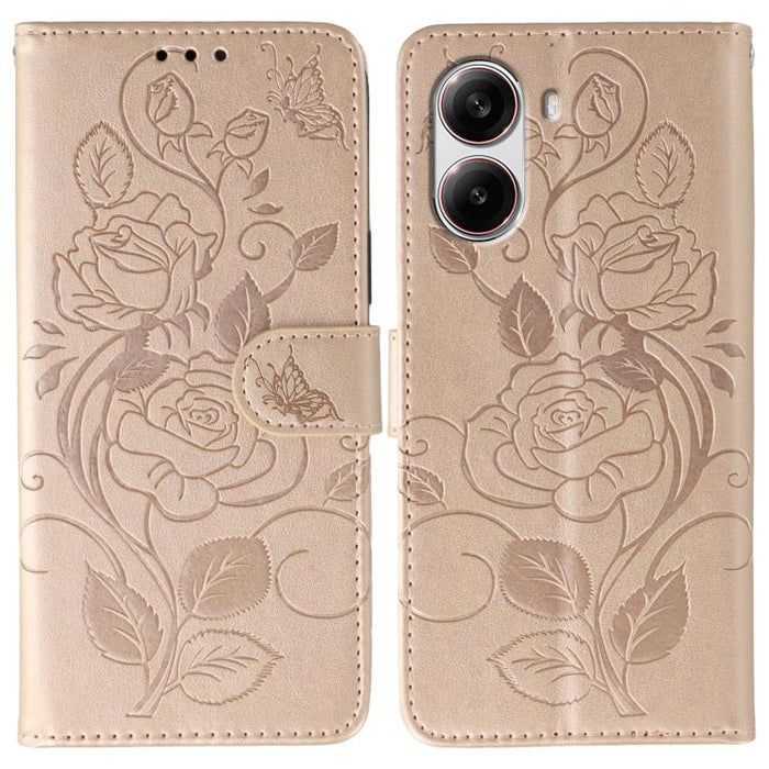 Funda de teléfono de piel con relieve de mariposa rosa, For Redmi 15C 5G / 4G EU 173mm, For Redmi 15 5G Global / 15 4G SEA, For Redmi 15 5G / 4G EU 171mm, For Redmi 15C 5G / 4G Global 171mm, For Redmi Turbo 4 Pro 5G / Poco F7                           ...