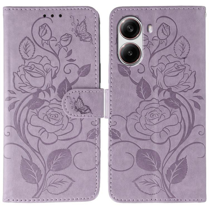 Funda de teléfono de piel con relieve de mariposa rosa, For Redmi 15C 5G / 4G EU 173mm, For Redmi 15 5G Global / 15 4G SEA, For Redmi 15 5G / 4G EU 171mm, For Redmi 15C 5G / 4G Global 171mm, For Redmi Turbo 4 Pro 5G / Poco F7                           ...