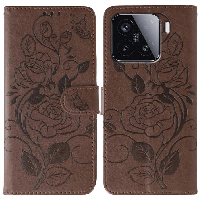 Funda de teléfono de piel con relieve de mariposa rosa, For Redmi 15C 5G / 4G EU 173mm, For Redmi 15 5G Global / 15 4G SEA, For Redmi 15 5G / 4G EU 171mm, For Redmi 15C 5G / 4G Global 171mm, For Redmi Turbo 4 Pro 5G / Poco F7                           ...
