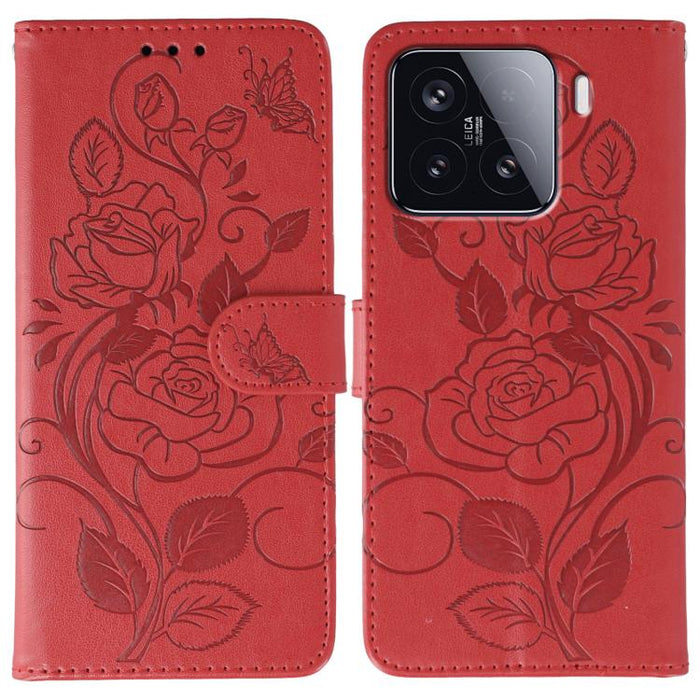 Funda de teléfono de piel con relieve de mariposa rosa, For Redmi 15C 5G / 4G EU 173mm, For Redmi 15 5G Global / 15 4G SEA, For Redmi 15 5G / 4G EU 171mm, For Redmi 15C 5G / 4G Global 171mm, For Redmi Turbo 4 Pro 5G / Poco F7                           ...