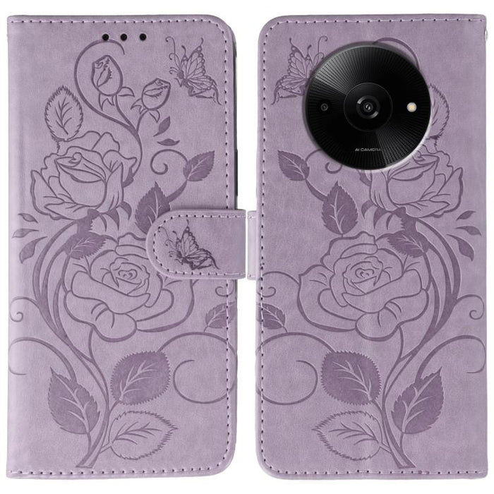Funda de teléfono de piel con relieve de mariposa rosa, For Redmi 15C 5G / 4G EU 173mm, For Redmi 15 5G Global / 15 4G SEA, For Redmi 15 5G / 4G EU 171mm, For Redmi 15C 5G / 4G Global 171mm, For Redmi Turbo 4 Pro 5G / Poco F7                           ...