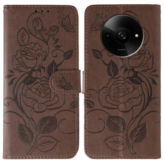 Funda de teléfono de piel con relieve de mariposa rosa, For Redmi 15C 5G / 4G EU 173mm, For Redmi 15 5G Global / 15 4G SEA, For Redmi 15 5G / 4G EU 171mm, For Redmi 15C 5G / 4G Global 171mm, For Redmi Turbo 4 Pro 5G / Poco F7                           ...