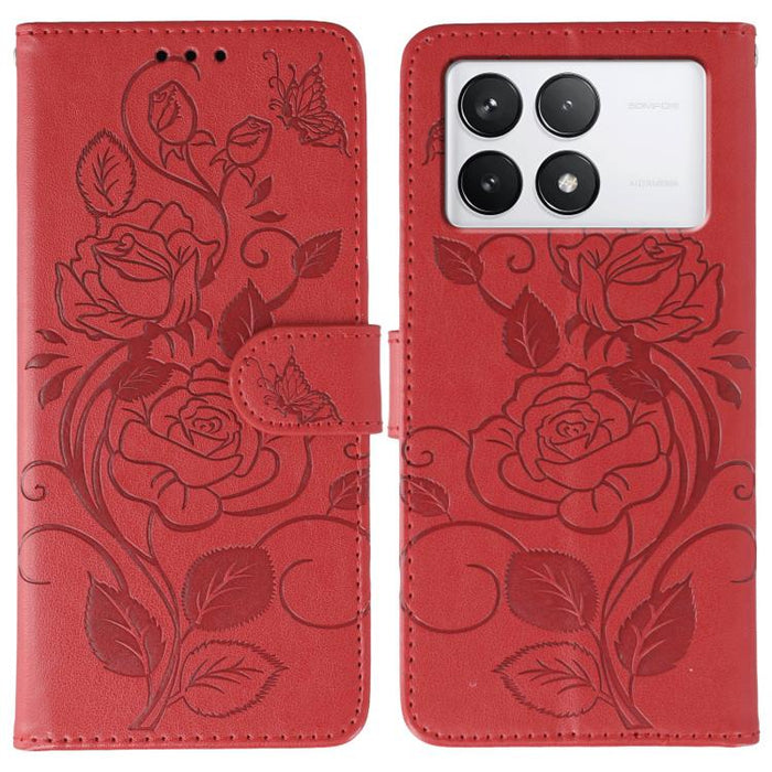 Funda de teléfono de piel con relieve de mariposa rosa, For Redmi 15C 5G / 4G EU 173mm, For Redmi 15 5G Global / 15 4G SEA, For Redmi 15 5G / 4G EU 171mm, For Redmi 15C 5G / 4G Global 171mm, For Redmi Turbo 4 Pro 5G / Poco F7                           ...