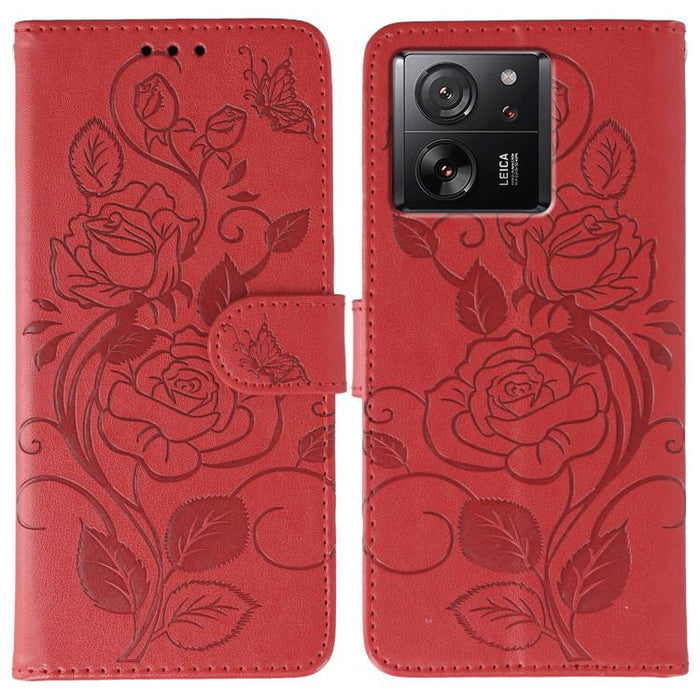 Funda de teléfono de piel con relieve de mariposa rosa, For Redmi 15C 5G / 4G EU 173mm, For Redmi 15 5G Global / 15 4G SEA, For Redmi 15 5G / 4G EU 171mm, For Redmi 15C 5G / 4G Global 171mm, For Redmi Turbo 4 Pro 5G / Poco F7                           ...