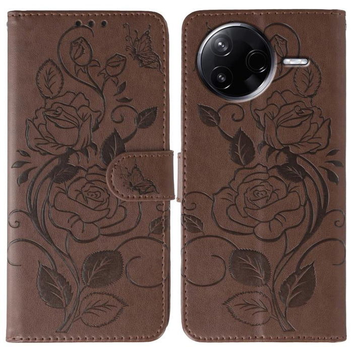 Funda de teléfono de piel con relieve de mariposa rosa, For Redmi 15C 5G / 4G EU 173mm, For Redmi 15 5G Global / 15 4G SEA, For Redmi 15 5G / 4G EU 171mm, For Redmi 15C 5G / 4G Global 171mm, For Redmi Turbo 4 Pro 5G / Poco F7                           ...