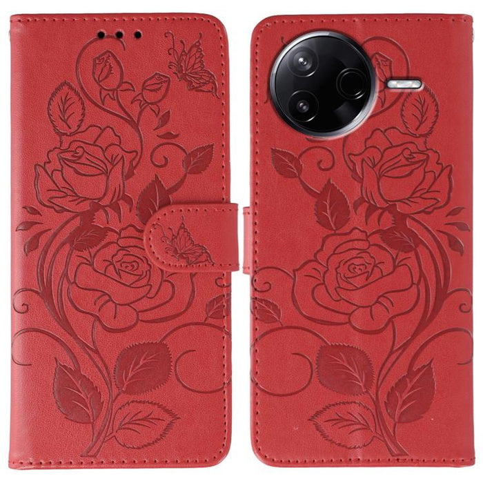 Funda de teléfono de piel con relieve de mariposa rosa, For Redmi 15C 5G / 4G EU 173mm, For Redmi 15 5G Global / 15 4G SEA, For Redmi 15 5G / 4G EU 171mm, For Redmi 15C 5G / 4G Global 171mm, For Redmi Turbo 4 Pro 5G / Poco F7                           ...