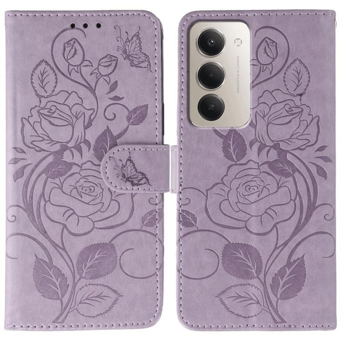 Funda de teléfono de piel con relieve de mariposa rosa, For Redmi 15C 5G / 4G EU 173mm, For Redmi 15 5G Global / 15 4G SEA, For Redmi 15 5G / 4G EU 171mm, For Redmi 15C 5G / 4G Global 171mm, For Redmi Turbo 4 Pro 5G / Poco F7                           ...