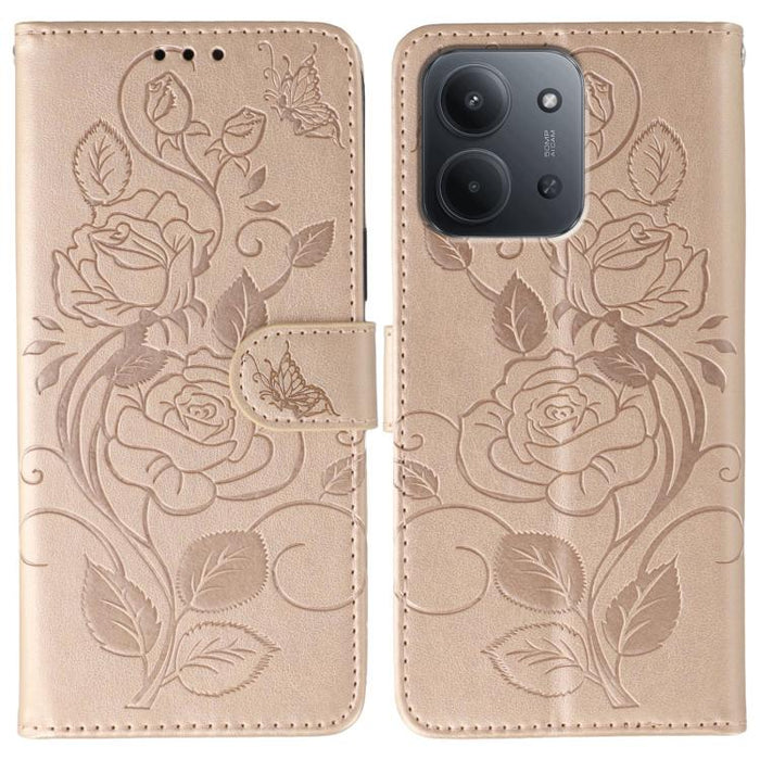 Funda de teléfono de piel con relieve de mariposa rosa, For Redmi 15C 5G / 4G EU 173mm, For Redmi 15 5G Global / 15 4G SEA, For Redmi 15 5G / 4G EU 171mm, For Redmi 15C 5G / 4G Global 171mm, For Redmi Turbo 4 Pro 5G / Poco F7                           ...