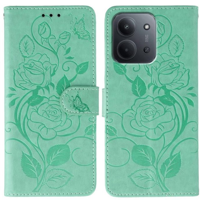 Funda de teléfono de piel con relieve de mariposa rosa, For Redmi 15C 5G / 4G EU 173mm, For Redmi 15 5G Global / 15 4G SEA, For Redmi 15 5G / 4G EU 171mm, For Redmi 15C 5G / 4G Global 171mm, For Redmi Turbo 4 Pro 5G / Poco F7                           ...