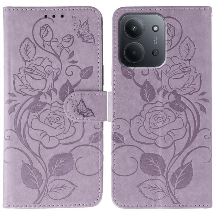 Funda de teléfono de piel con relieve de mariposa rosa, For Redmi 15C 5G / 4G EU 173mm, For Redmi 15 5G Global / 15 4G SEA, For Redmi 15 5G / 4G EU 171mm, For Redmi 15C 5G / 4G Global 171mm, For Redmi Turbo 4 Pro 5G / Poco F7                           ...