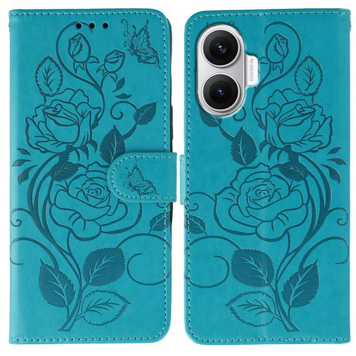 Funda de teléfono de piel con relieve de mariposa rosa, For Redmi 15C 5G / 4G EU 173mm, For Redmi 15 5G Global / 15 4G SEA, For Redmi 15 5G / 4G EU 171mm, For Redmi 15C 5G / 4G Global 171mm, For Redmi Turbo 4 Pro 5G / Poco F7                           ...