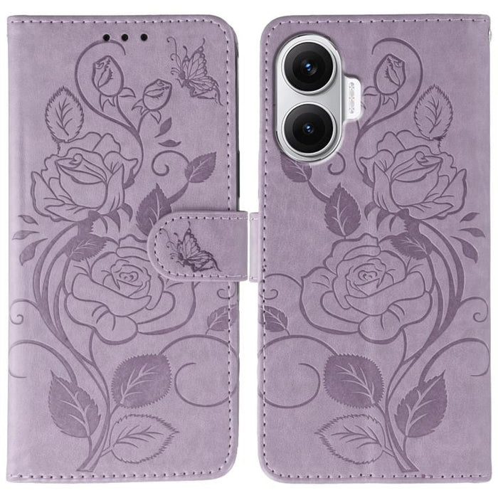 Funda de teléfono de piel con relieve de mariposa rosa, For Redmi 15C 5G / 4G EU 173mm, For Redmi 15 5G Global / 15 4G SEA, For Redmi 15 5G / 4G EU 171mm, For Redmi 15C 5G / 4G Global 171mm, For Redmi Turbo 4 Pro 5G / Poco F7                           ...