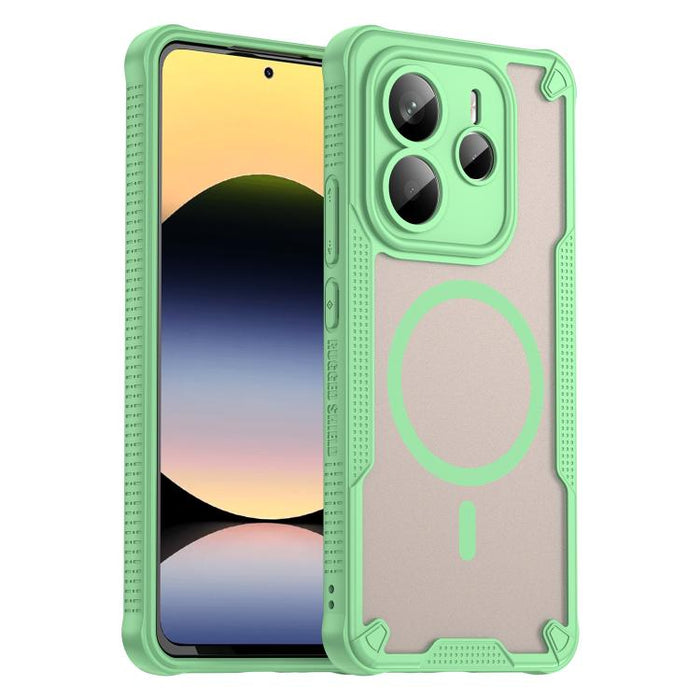 Funda magnética para teléfono Armor Glaze MagSafe, For Redmi Note 15 Pro+ 5G 163.3mm / Poco M8 Pro, For Redmi Note 15 4G / 5G Global 164mm, For Redmi Note 15 Pro 5G Global 163.6mm, For Redmi Note 14 5G Global, For Redmi Note 14 Pro+ 5G                 ...