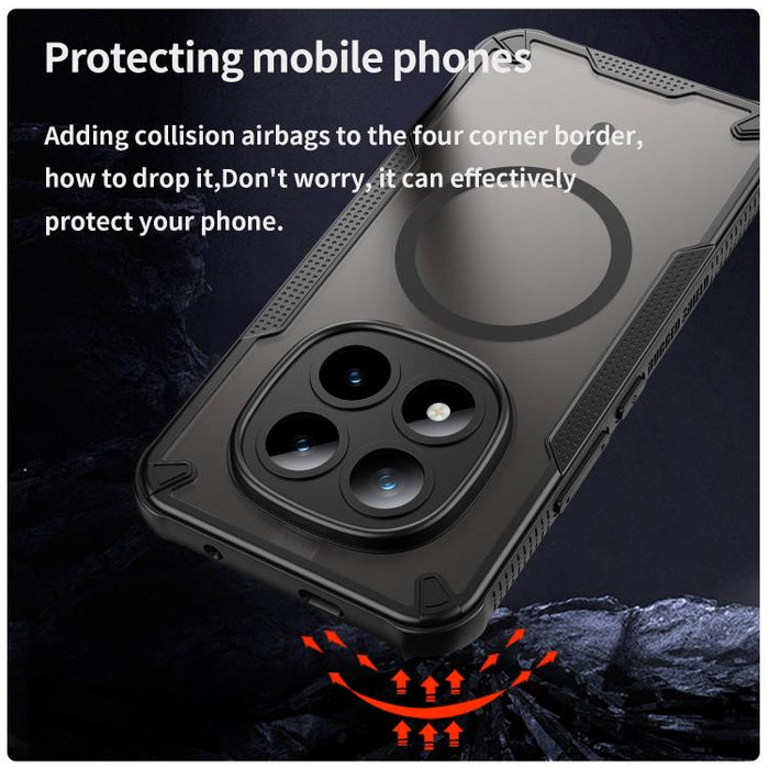 Funda magnética para teléfono Armor Glaze MagSafe, For Redmi Note 15 Pro+ 5G 163.3mm / Poco M8 Pro, For Redmi Note 15 4G / 5G Global 164mm, For Redmi Note 15 Pro 5G Global 163.6mm, For Redmi Note 14 5G Global, For Redmi Note 14 Pro+ 5G                 ...