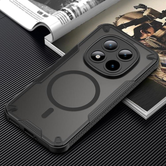 Funda magnética para teléfono Armor Glaze MagSafe, For Redmi Note 15 Pro+ 5G 163.3mm / Poco M8 Pro, For Redmi Note 15 4G / 5G Global 164mm, For Redmi Note 15 Pro 5G Global 163.6mm, For Redmi Note 14 5G Global, For Redmi Note 14 Pro+ 5G                 ...