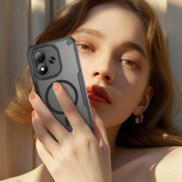 Funda magnética para teléfono Armor Glaze MagSafe, For Redmi Note 15 Pro+ 5G 163.3mm / Poco M8 Pro, For Redmi Note 15 4G / 5G Global 164mm, For Redmi Note 15 Pro 5G Global 163.6mm, For Redmi Note 14 5G Global, For Redmi Note 14 Pro+ 5G                 ...